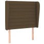 vidaXL Cama box spring con colchón tela marrón oscuro 90x200 cm vidaXL Cama box spring con colchón tela marrón oscuro 90x200 cm