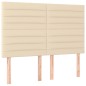 vidaXL Cama box spring con colchón tela color crema 140x190 cm vidaXL Cama box spring con colchón tela color crema 140x190 cm