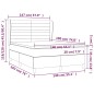 vidaXL Cama box spring con colchón tela color crema 140x190 cm vidaXL Cama box spring con colchón tela color crema 140x190 cm