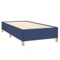 vidaXL Cama box spring con colchón tela azul 100x200 cm vidaXL Cama box spring con colchón tela azul 100x200 cm