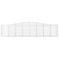 vidaXL Cestas de gaviones 9 uds forma de arco hierro 400x30x80/100 cm vidaXL Cestas de gaviones 9 uds forma de arco hierro 400x30x80/100 cm