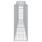 vidaXL Cestas de gaviones 9 uds forma de arco hierro 400x30x80/100 cm vidaXL Cestas de gaviones 9 uds forma de arco hierro 400x30x80/100 cm