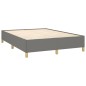 vidaXL Cama box spring con colchón tela gris oscuro 140x190 cm vidaXL Cama box spring con colchón tela gris oscuro 140x190 cm