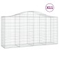 vidaXL Cestas de gaviones 11 uds forma de arco hierro 200x50x100/120cm vidaXL Cestas de gaviones 11 uds forma de arco hierro 200x50x100/120cm