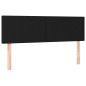 vidaXL Cama box spring con colchón tela negro 140x200 cm