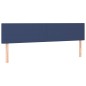 vidaXL Cama box spring con colchón tela azul 200x200 cm