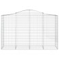 vidaXL Cestas de gaviones 2 uds forma de arco hierro 200x50x120/140 cm vidaXL Cestas de gaviones 2 uds forma de arco hierro 200x50x120/140 cm
