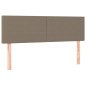 vidaXL Cama box spring con colchón tela gris taupe 140x190 cm vidaXL Cama box spring con colchón tela gris taupe 140x190 cm
