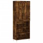 vidaXL Aparador alto madera contrachapada roble ahumado 69,5x34x180 cm vidaXL Aparador alto madera contrachapada roble ahumado 69,5x34x180 cm