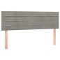vidaXL Cama box spring con colchón terciopelo gris claro 140x190 cm vidaXL Cama box spring con colchón terciopelo gris claro 140x190 cm