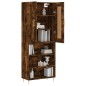 vidaXL Aparador alto madera contrachapada roble ahumado 69,5x34x180 cm vidaXL Aparador alto madera contrachapada roble ahumado 69,5x34x180 cm