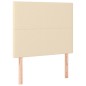 vidaXL Cama box spring con colchón tela color crema 100x200 cm vidaXL Cama box spring con colchón tela color crema 100x200 cm