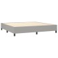 vidaXL Cama box spring con colchón tela gris claro 200x200 cm vidaXL Cama box spring con colchón tela gris claro 200x200 cm