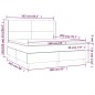 vidaXL Cama box spring con colchón tela negro 160x200 cm vidaXL Cama box spring con colchón tela negro 160x200 cm