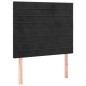 vidaXL Cama box spring con colchón terciopelo negro 90x200 cm vidaXL Cama box spring con colchón terciopelo negro 90x200 cm