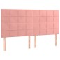 vidaXL Cama box spring con colchón terciopelo rosa 200x200 cm vidaXL Cama box spring con colchón terciopelo rosa 200x200 cm