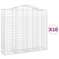 vidaXL Cestas gaviones 10 uds forma de arco hierro 200x50x180/200 cm vidaXL Cestas gaviones 10 uds forma de arco hierro 200x50x180/200 cm