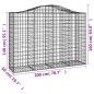 vidaXL Cestas gaviones 9 uds forma de arco hierro 200x50x140/160 cm vidaXL Cestas gaviones 9 uds forma de arco hierro 200x50x140/160 cm
