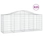 vidaXL Cestas de gaviones 25 uds forma de arco hierro 200x50x80/100 cm vidaXL Cestas de gaviones 25 uds forma de arco hierro 200x50x80/100 cm