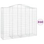 vidaXL Cestas gaviones 10 uds forma de arco hierro 200x50x160/180 cm vidaXL Cestas gaviones 10 uds forma de arco hierro 200x50x160/180 cm
