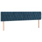 vidaXL Cama box spring colchón y LED terciopelo azul oscuro 180x200 cm vidaXL Cama box spring colchón y LED terciopelo azul oscuro 180x200 cm