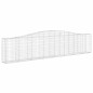 vidaXL Cestas de gaviones 15 uds forma de arco hierro 400x30x80/100 cm vidaXL Cestas de gaviones 15 uds forma de arco hierro 400x30x80/100 cm