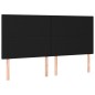 vidaXL Cama box spring colchón y luces LED tela negro 160x200 cm vidaXL Cama box spring colchón y luces LED tela negro 160x200 cm