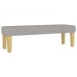 vidaXL Cama box spring con colchón tela gris claro 140x190 cm