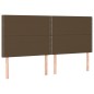 vidaXL Cama box spring con colchón tela marrón oscuro 200x200 cm