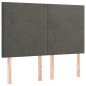 vidaXL Cama box spring con colchón terciopelo gris oscuro 140x200 cm vidaXL Cama box spring con colchón terciopelo gris oscuro 140x200 cm