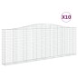 vidaXL Cestas de gaviones 10 uds forma de arco hierro 400x30x140/160cm vidaXL Cestas de gaviones 10 uds forma de arco hierro 400x30x140/160cm