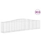 vidaXL Cestas de gaviones 15 uds forma de arco hierro 400x50x80/100 cm vidaXL Cestas de gaviones 15 uds forma de arco hierro 400x50x80/100 cm