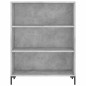 vidaXL Aparador alto madera contrachapada gris hormigón 69,5x34x180 cm vidaXL Aparador alto madera contrachapada gris hormigón 69,5x34x180 cm