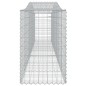 vidaXL Cestas de gaviones 3 uds forma de arco hierro 400x50x80/100 cm vidaXL Cestas de gaviones 3 uds forma de arco hierro 400x50x80/100 cm