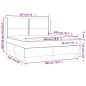 vidaXL Cama box spring colchón LED cuero sintético capuchino 180x200cm vidaXL Cama box spring colchón LED cuero sintético capuchino 180x200cm