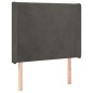 vidaXL Cama box spring colchón y LED terciopelo gris oscuro 80x200 cm vidaXL Cama box spring colchón y LED terciopelo gris oscuro 80x200 cm