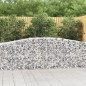 vidaXL Cestas de gaviones 9 uds forma de arco hierro 400x50x80/100 cm vidaXL Cestas de gaviones 9 uds forma de arco hierro 400x50x80/100 cm