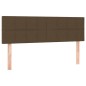 vidaXL Cama box spring con colchón tela marrón oscuro 140x190 cm vidaXL Cama box spring con colchón tela marrón oscuro 140x190 cm