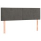 vidaXL Cama box spring con colchón terciopelo gris oscuro 140x200 cm vidaXL Cama box spring con colchón terciopelo gris oscuro 140x200 cm