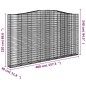 vidaXL Cestas de gaviones 4 uds forma de arco hierro 400x30x220/240 cm vidaXL Cestas de gaviones 4 uds forma de arco hierro 400x30x220/240 cm