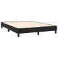 vidaXL Cama box spring con colchón terciopelo negro 140x200 cm vidaXL Cama box spring con colchón terciopelo negro 140x200 cm