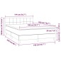vidaXL Cama box spring con colchón terciopelo negro 140x200 cm vidaXL Cama box spring con colchón terciopelo negro 140x200 cm