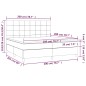 vidaXL Cama box spring con colchón tela gris claro 200x200 cm vidaXL Cama box spring con colchón tela gris claro 200x200 cm