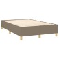 vidaXL Cama box spring con colchón tela gris taupe 120x200 cm vidaXL Cama box spring con colchón tela gris taupe 120x200 cm