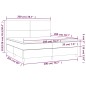 vidaXL Cama box spring con colchón terciopelo verde oscuro 200x200 cm
