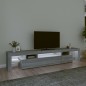 vidaXL Mueble de TV con luces LED gris Sonoma 215x36,5x40 cm vidaXL Mueble de TV con luces LED gris Sonoma 215x36,5x40 cm