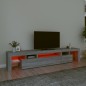 vidaXL Mueble de TV con luces LED gris Sonoma 215x36,5x40 cm vidaXL Mueble de TV con luces LED gris Sonoma 215x36,5x40 cm