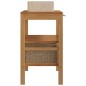 vidaXL Mueble tocador madera teca maciza con lavabo de mármol crema vidaXL Mueble tocador madera teca maciza con lavabo de mármol crema