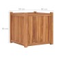 vidaXL Arriate elevado madera maciza de teca 50x50x50 cm vidaXL Arriate elevado madera maciza de teca 50x50x50 cm