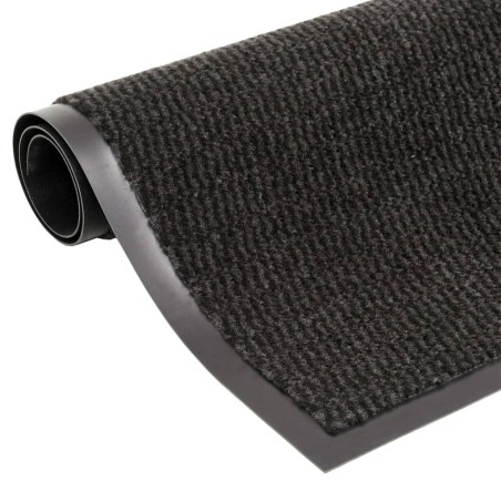 vidaXL Felpudo de nudo negro 60x150 cm